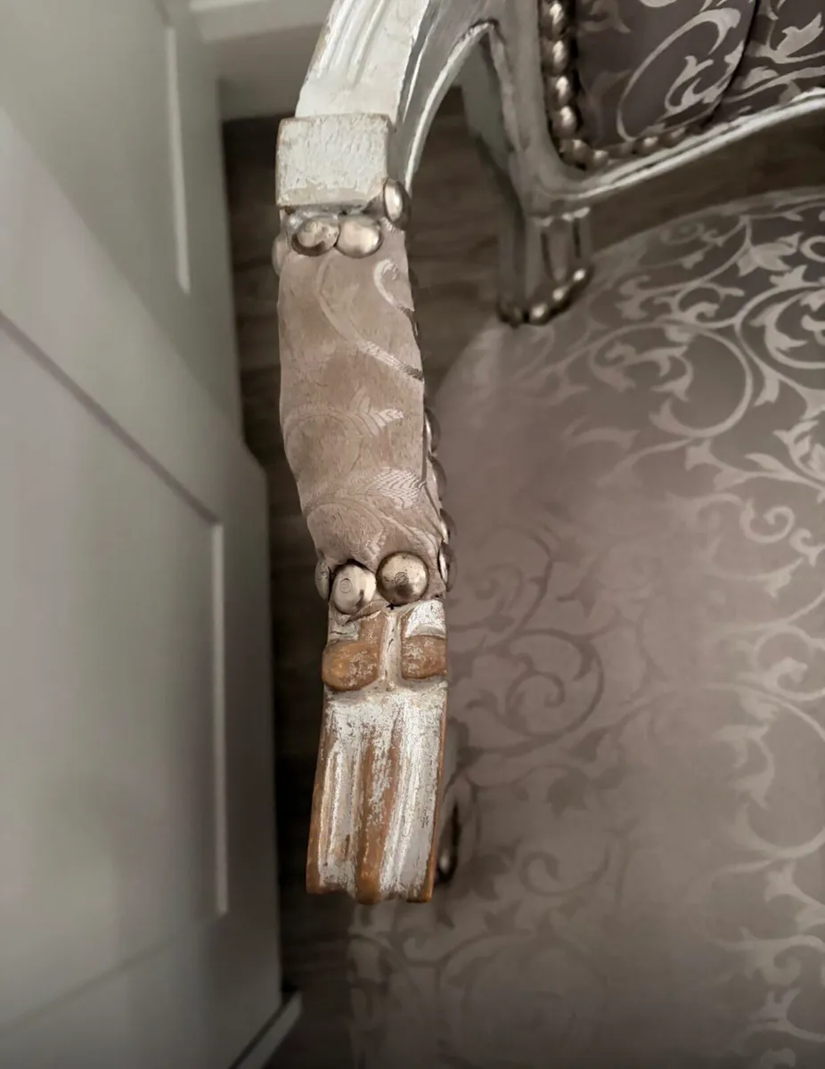 Antique style french armchair - Image 3