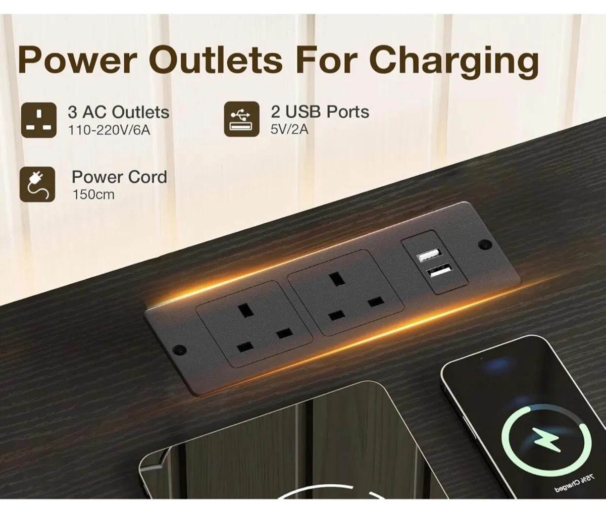 Chest of Drawers Bedroom with Hanging Rail, Built- - Image 2