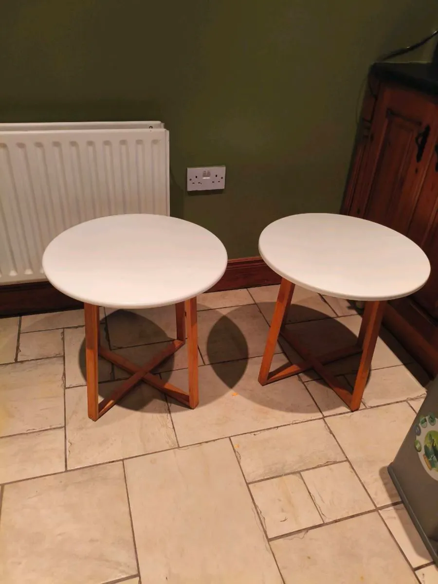 2 new beautiful side tables 25 both - Image 1