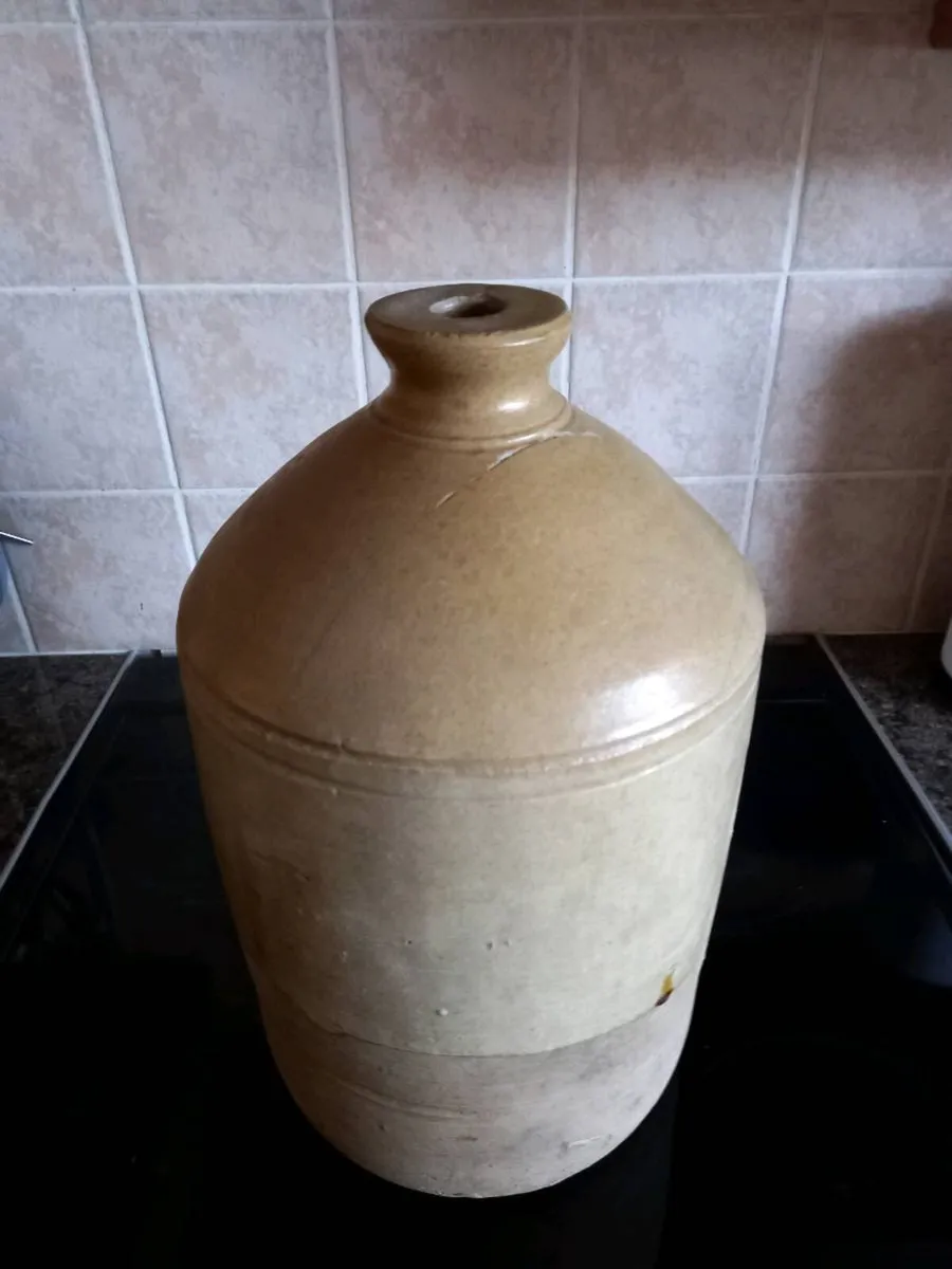Large Stoneware Flagon - Image 2