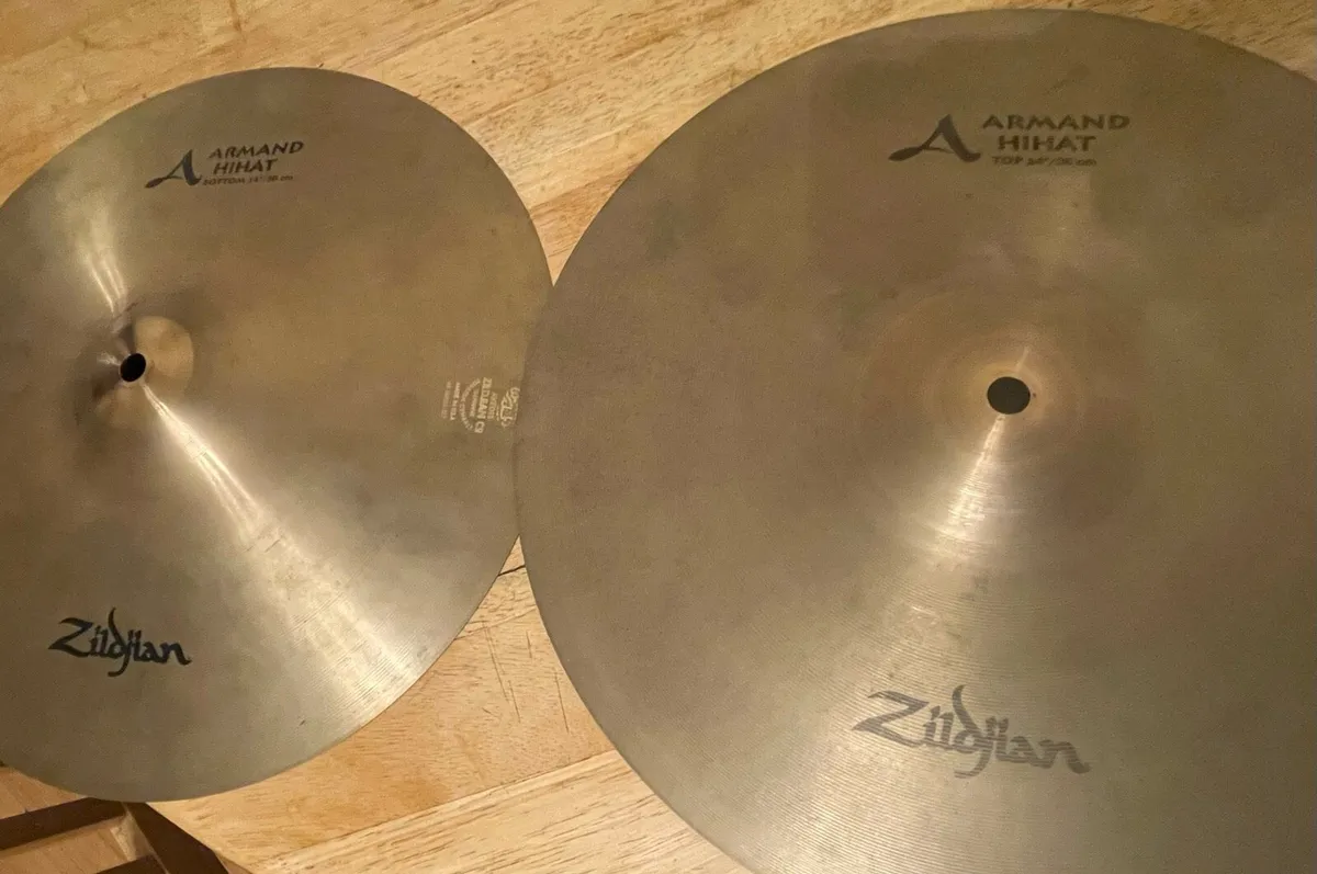 14” Zildjian A Armand hi hats (discontinued series - Image 1