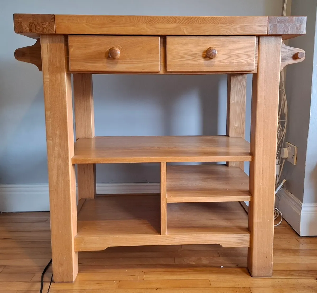 Solid Oak Kitchen Trolley - Image 1