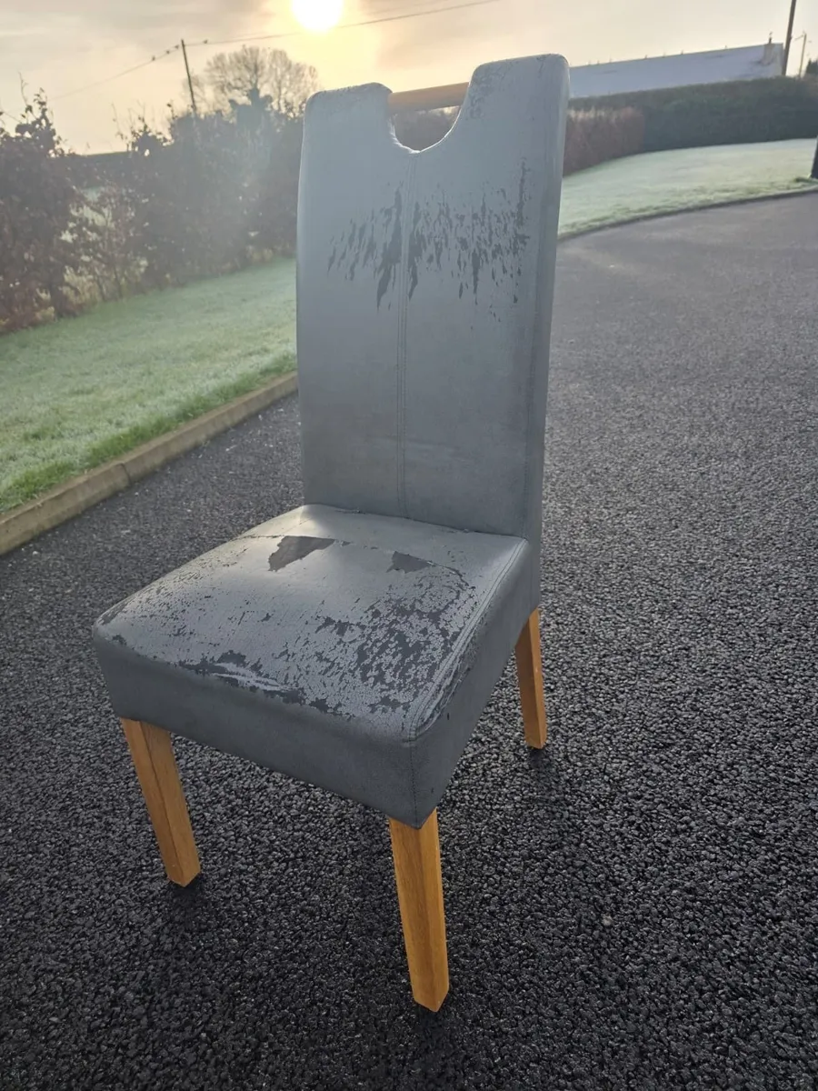 Dining Table Chairs x 6 - Image 2