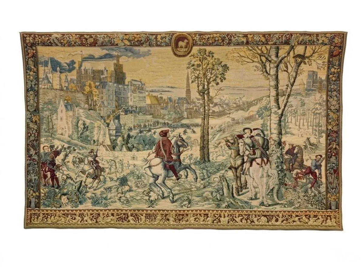 Exquisite Large Vintage French Tapestry - Image 1