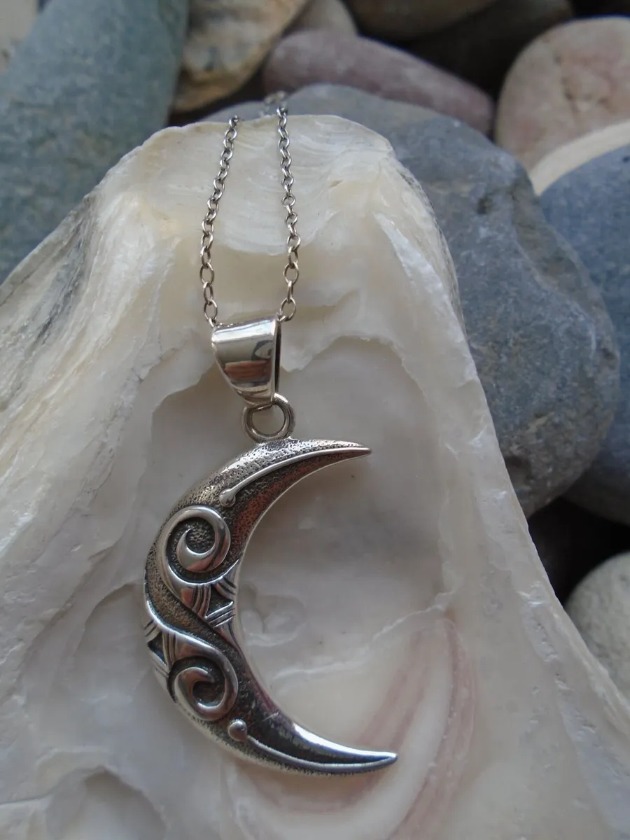 Silver Moon necklace. Jewellery. Gift - Image 1