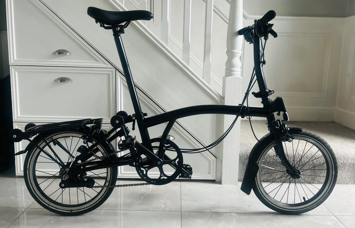 Brompton black edition folding bike - Image 1