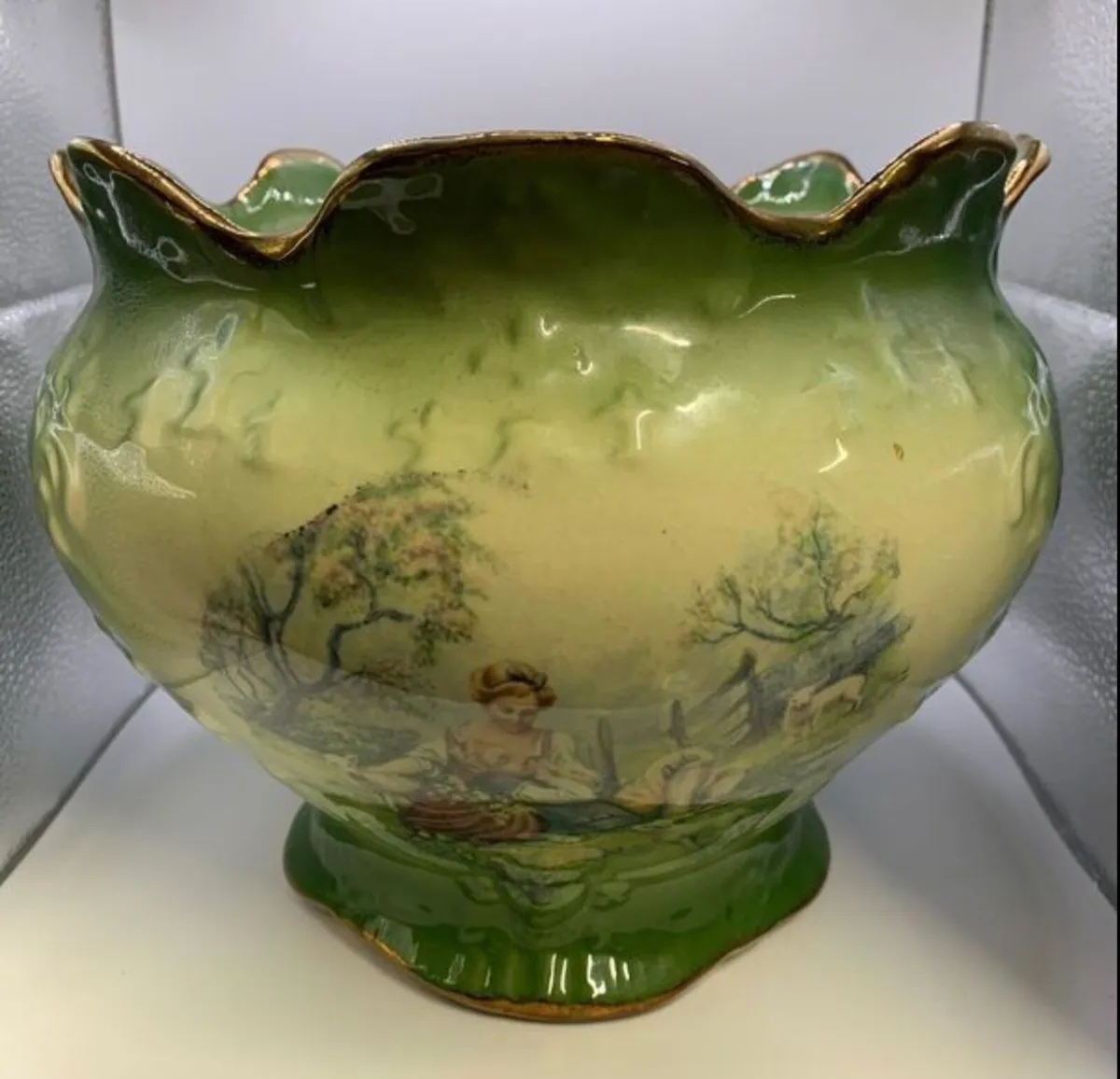 Antique KML large Staffordshire Jardinier - Image 1