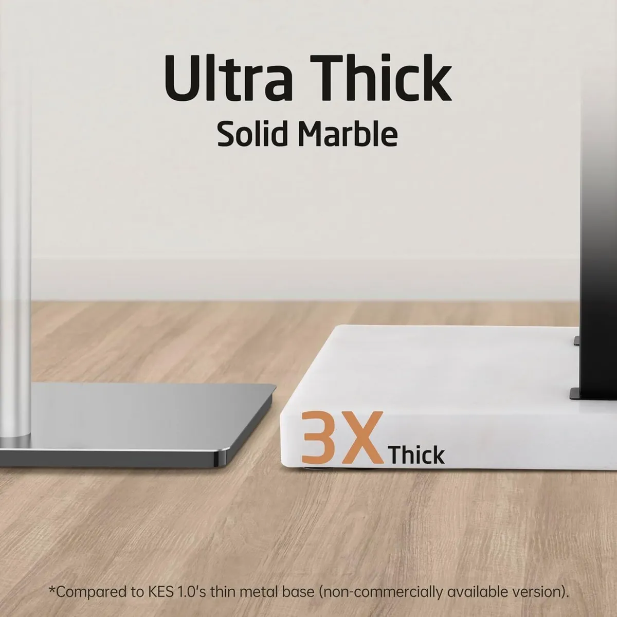 Free Standing Towel Rail with Marble Base Black - Image 4