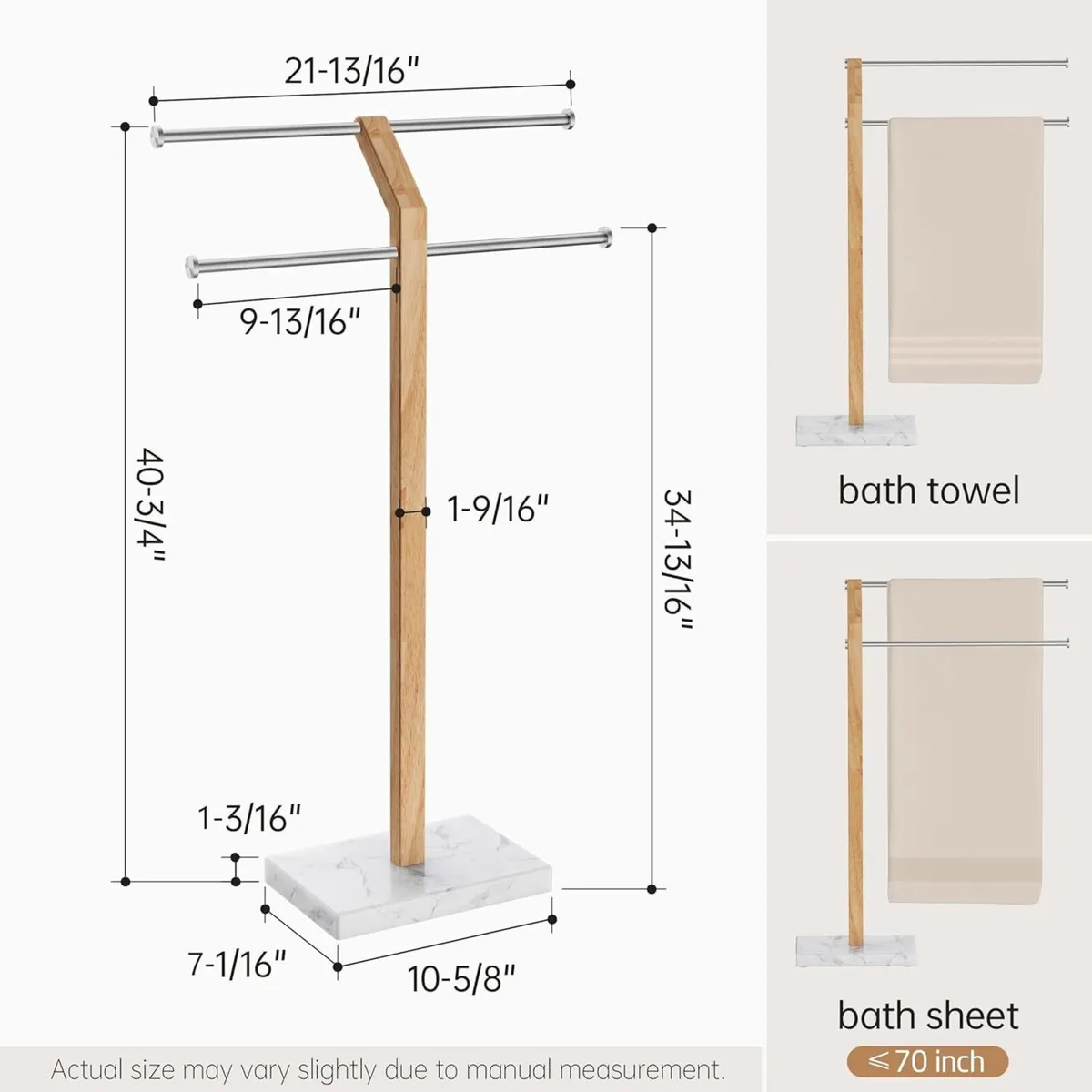 Free Standing Towel Rail for Bathroom Width - Image 2