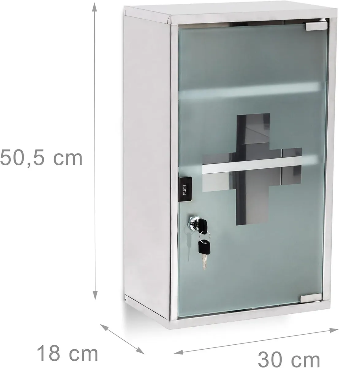 EMERGENCY Medicine Cabinet XL Stainless Steel - Image 3