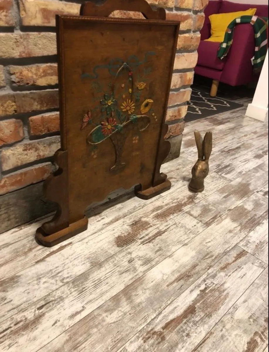 Vintage fire screen - Image 1