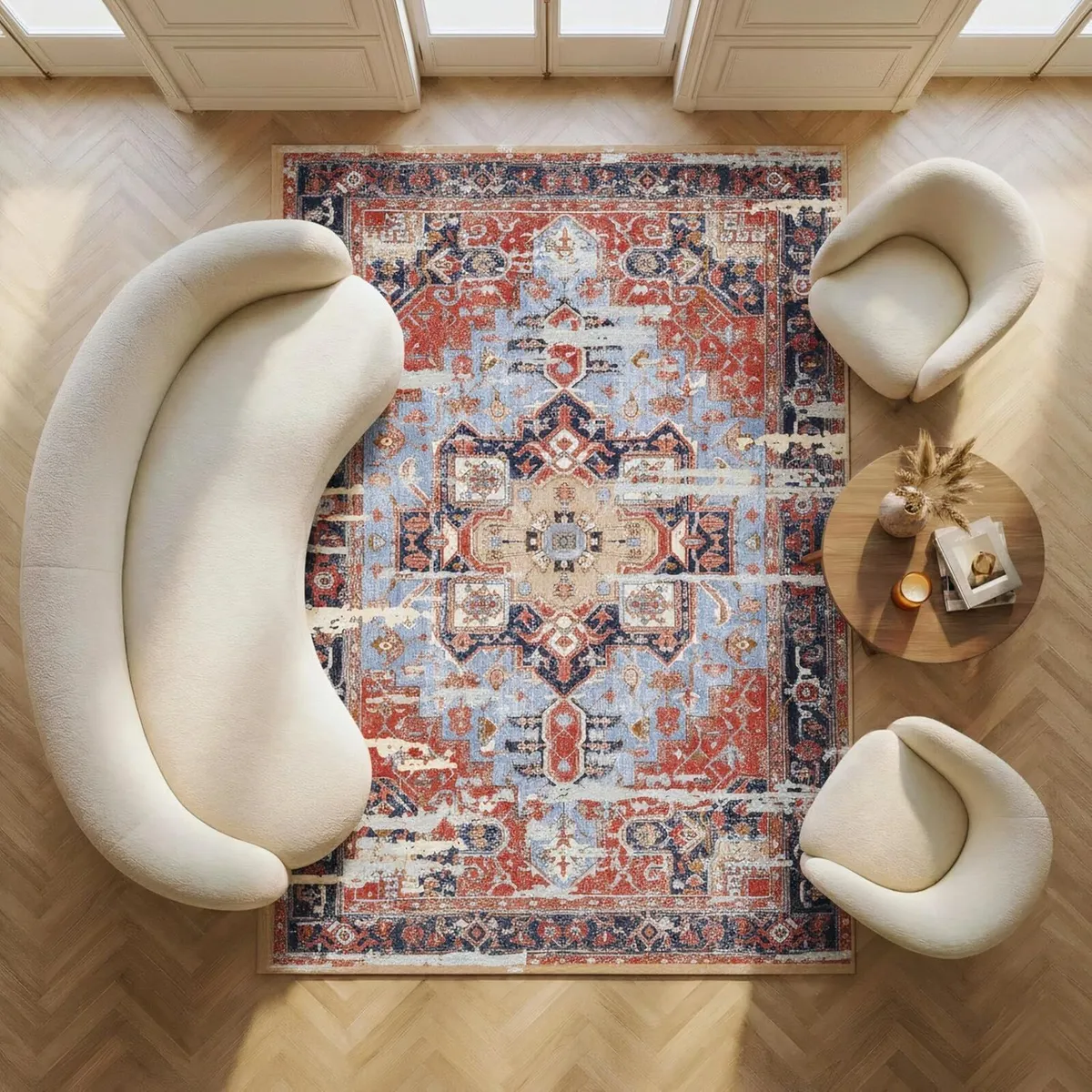 Machine Washable Rug 120x170cm Non-Slip Backing - Image 1