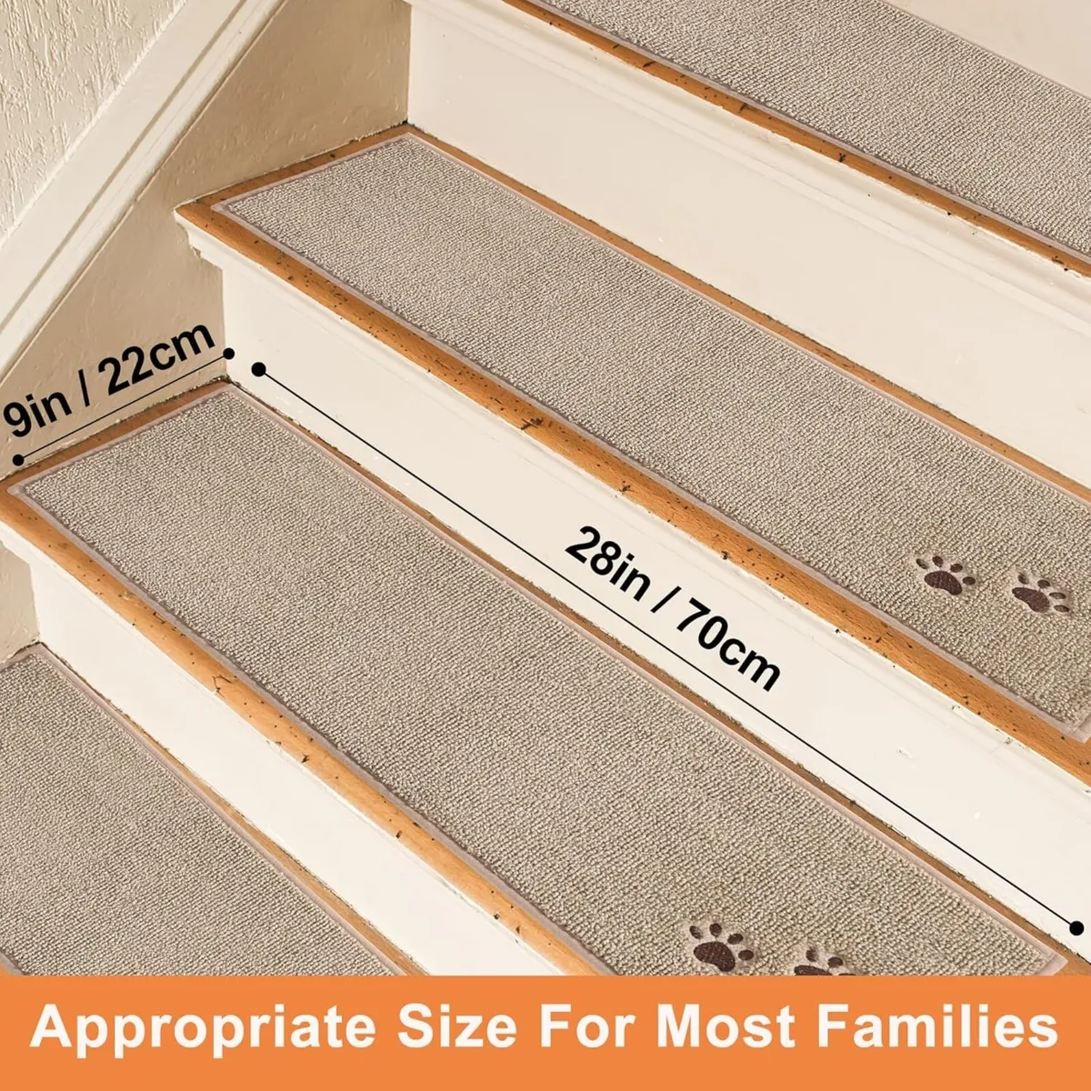 Stair Treads 15 pcs Non Slip 22x70 cm Stairs - Image 3