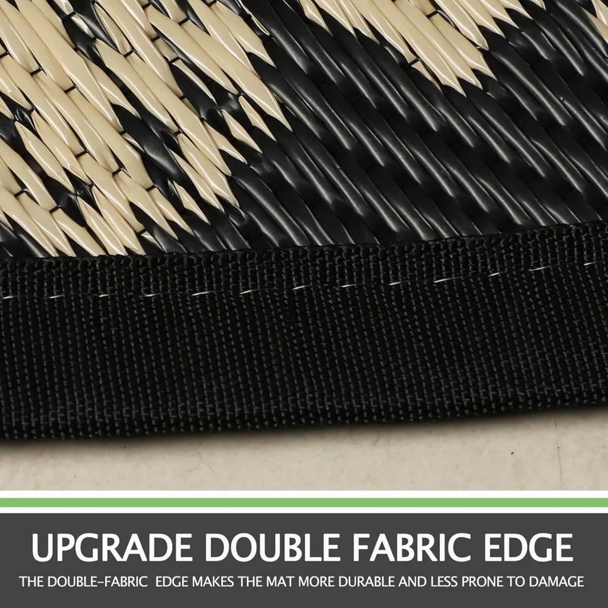 300cm Round Outdoor Patio Rug Waterproof Reversibl - Image 4