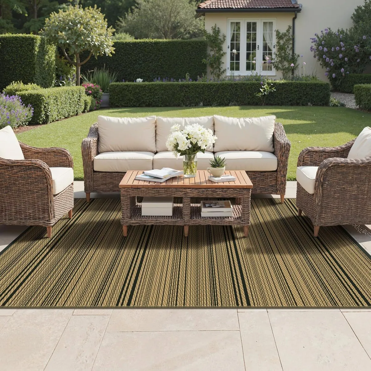 Outdoor Rug 240x300cm Extra Large Waterproof - Image 1