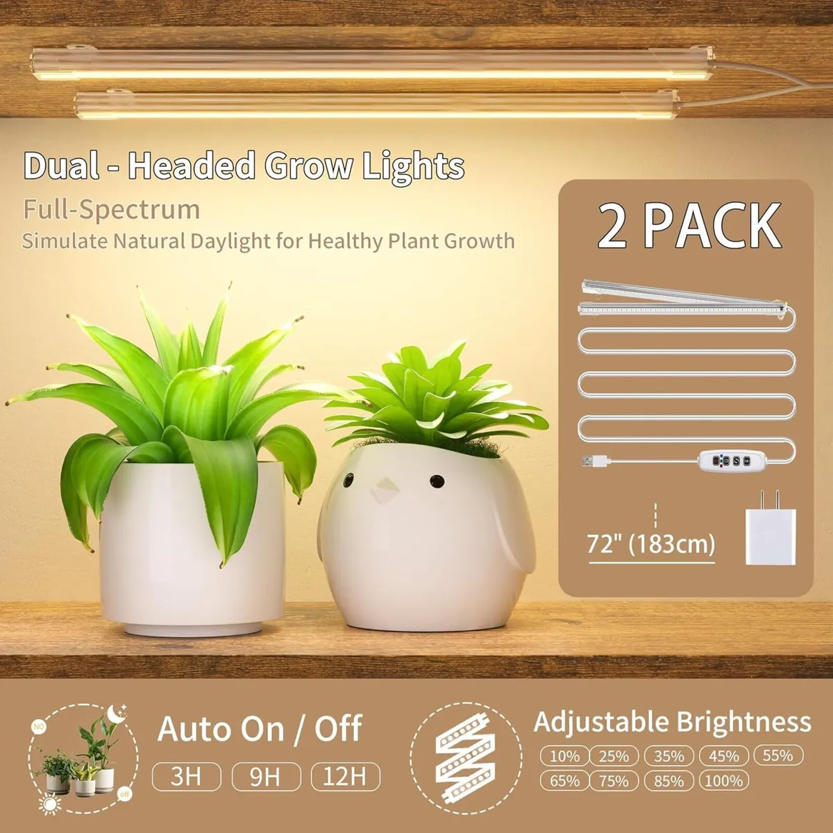 63 Metal Plant Stand Indoor With Grow Lights - 6 - Image 4