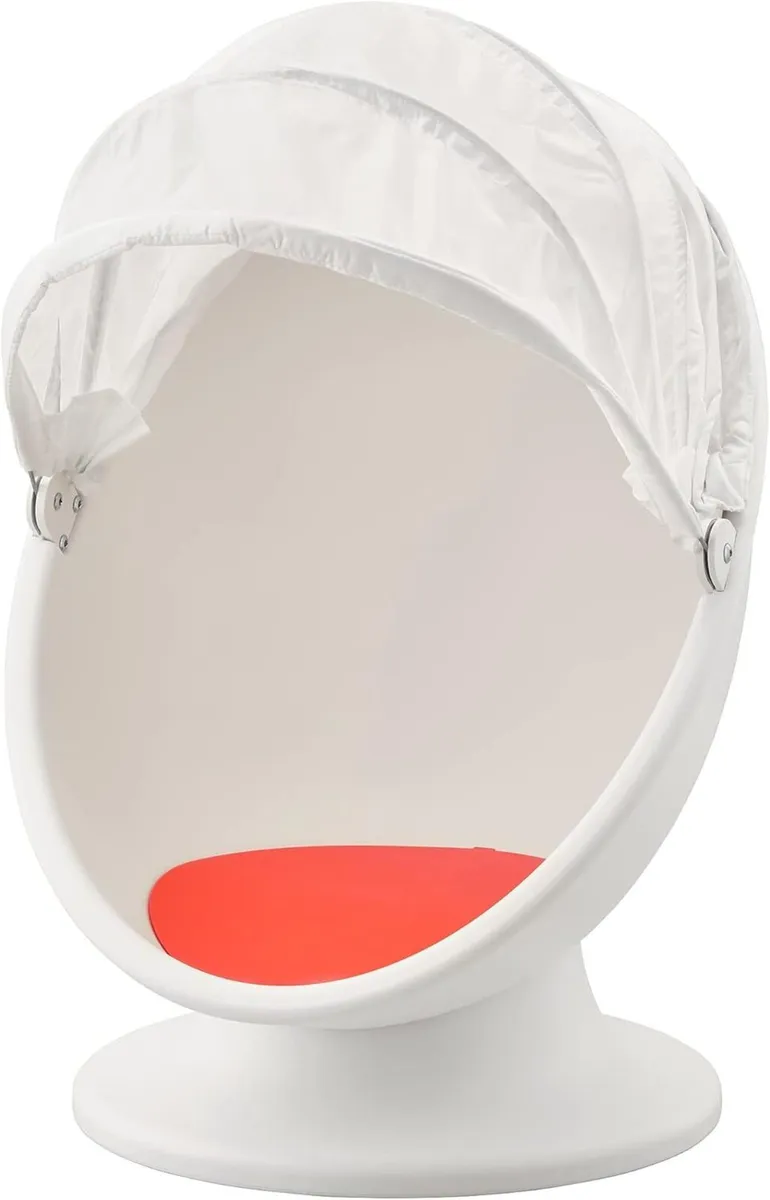 PS LÖMSK Swivel Armchair White/red - Image 1