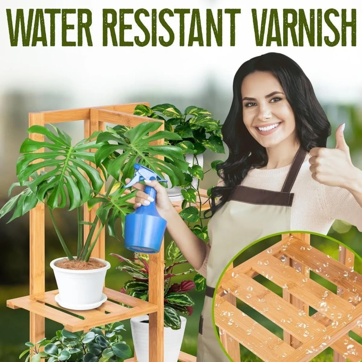 Bamboo Plant Stands Indoor 6 Tier Tall Corner - Image 4