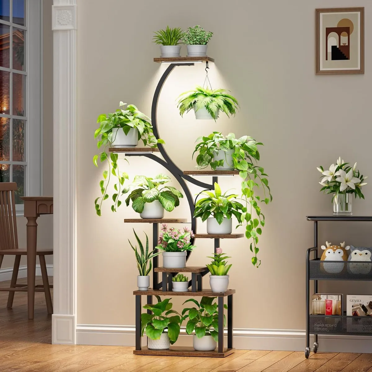 Plant Stand Indoor with Grow Lights 8 Tiered - Image 3