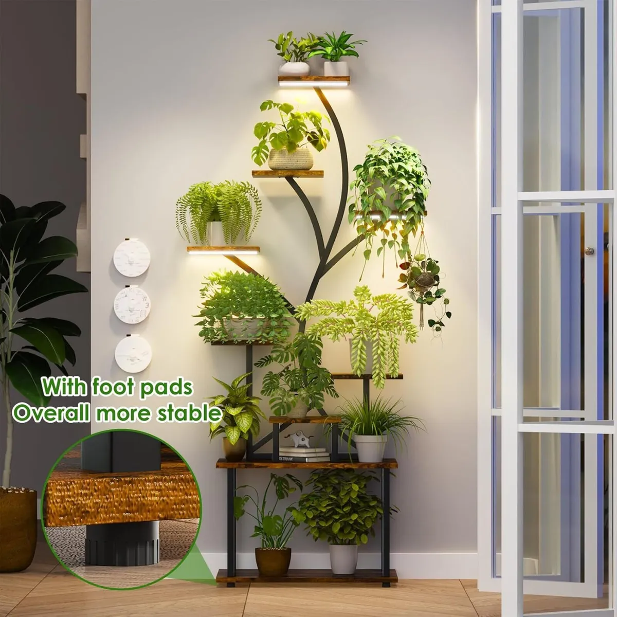 Plant Stand Indoor with Grow Lights 9-Tier Tall - Image 4
