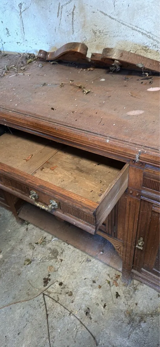 Solid wood vintage dresser - Image 4