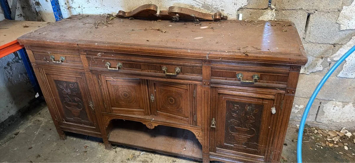 Solid wood vintage dresser - Image 3