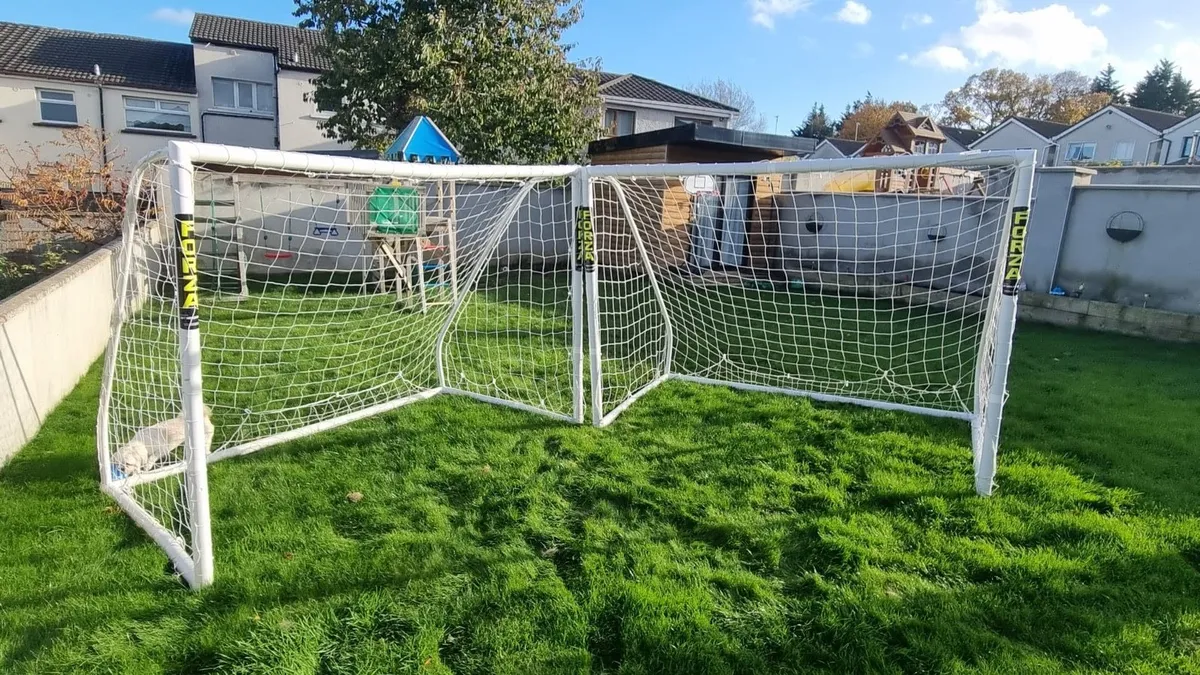 2 x Forza 8x6 Match Goal Posts - Image 1