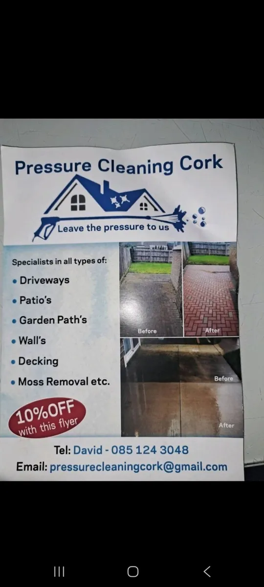 PRESSURE CLEANING CORK