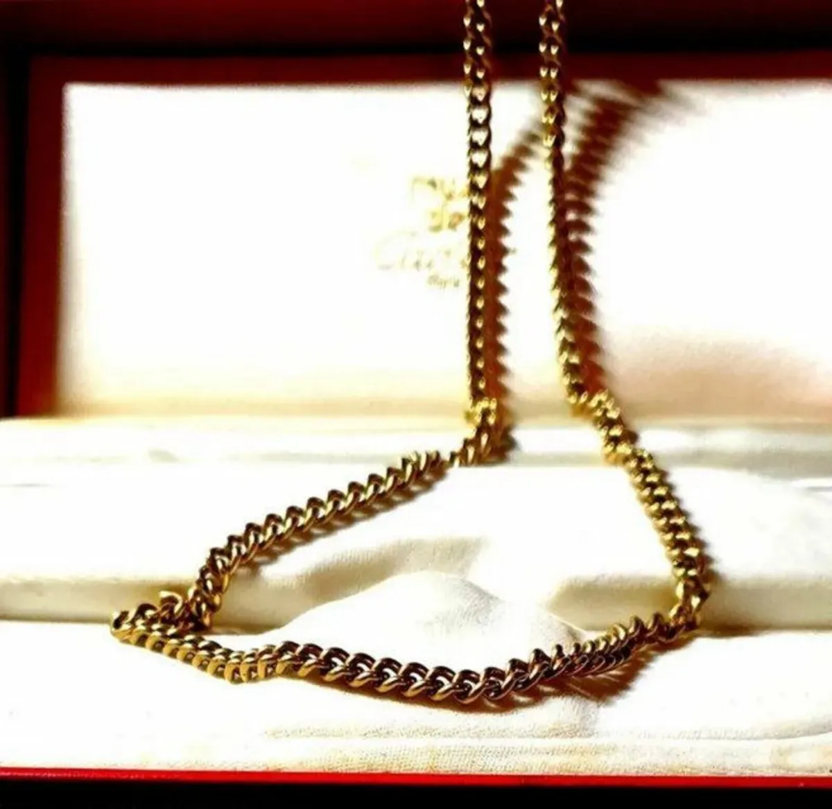 Hallmarked Vintage 22" 9ct Gold Neckchain - Image 2