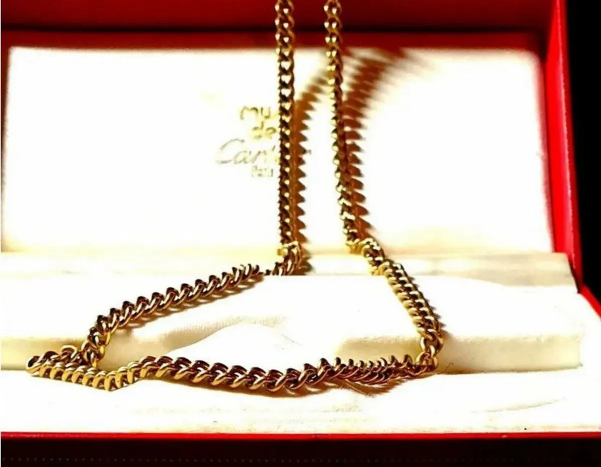 Hallmarked Vintage 22" 9ct Gold Neckchain - Image 4