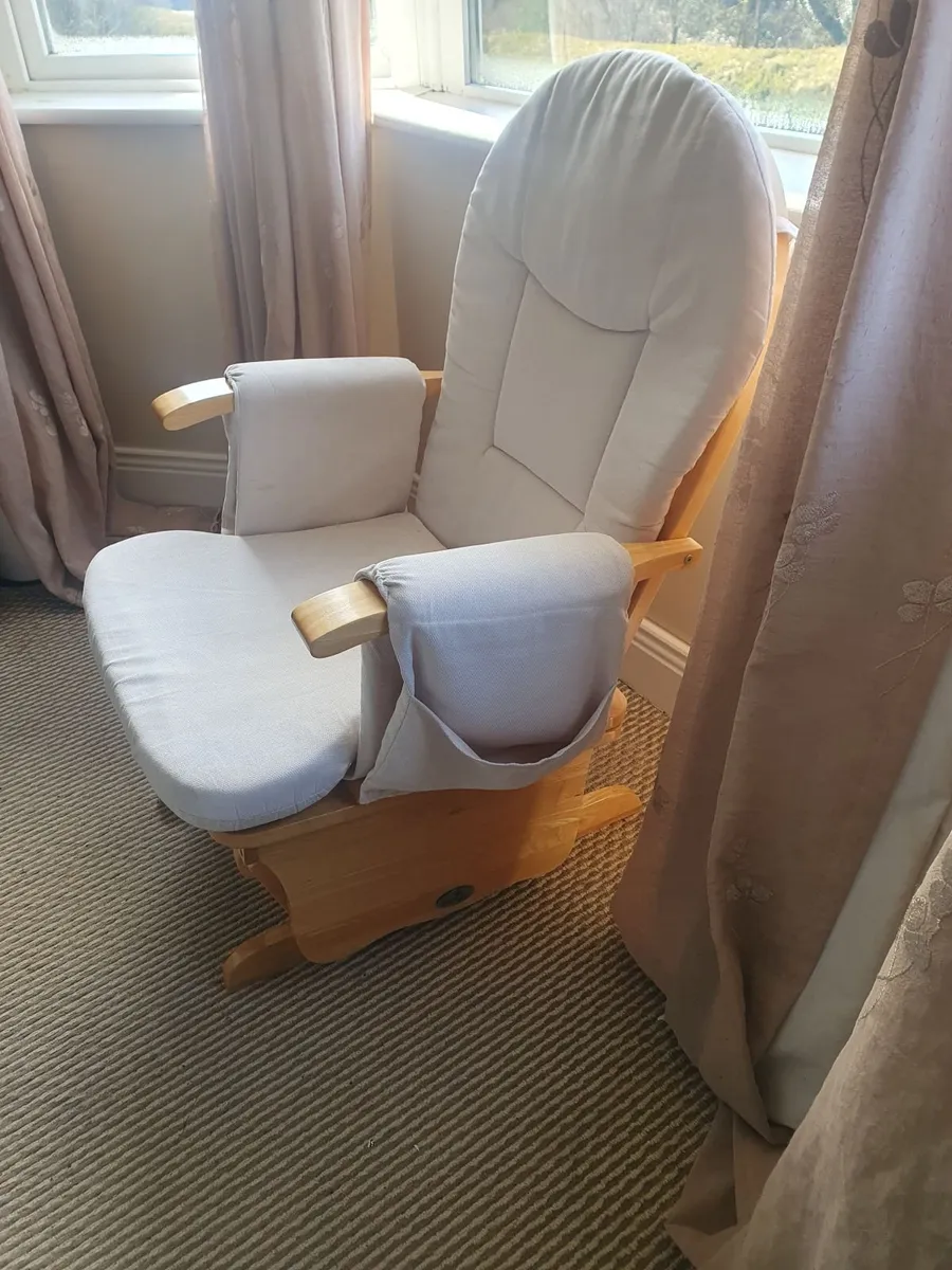 Babylo Nursing Rocking Chair & Footstool x 2 - Image 1