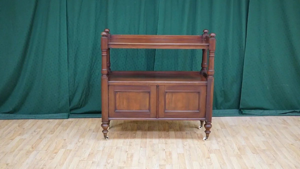 Victorian Mahogany Buffet Server on Castors - Image 1