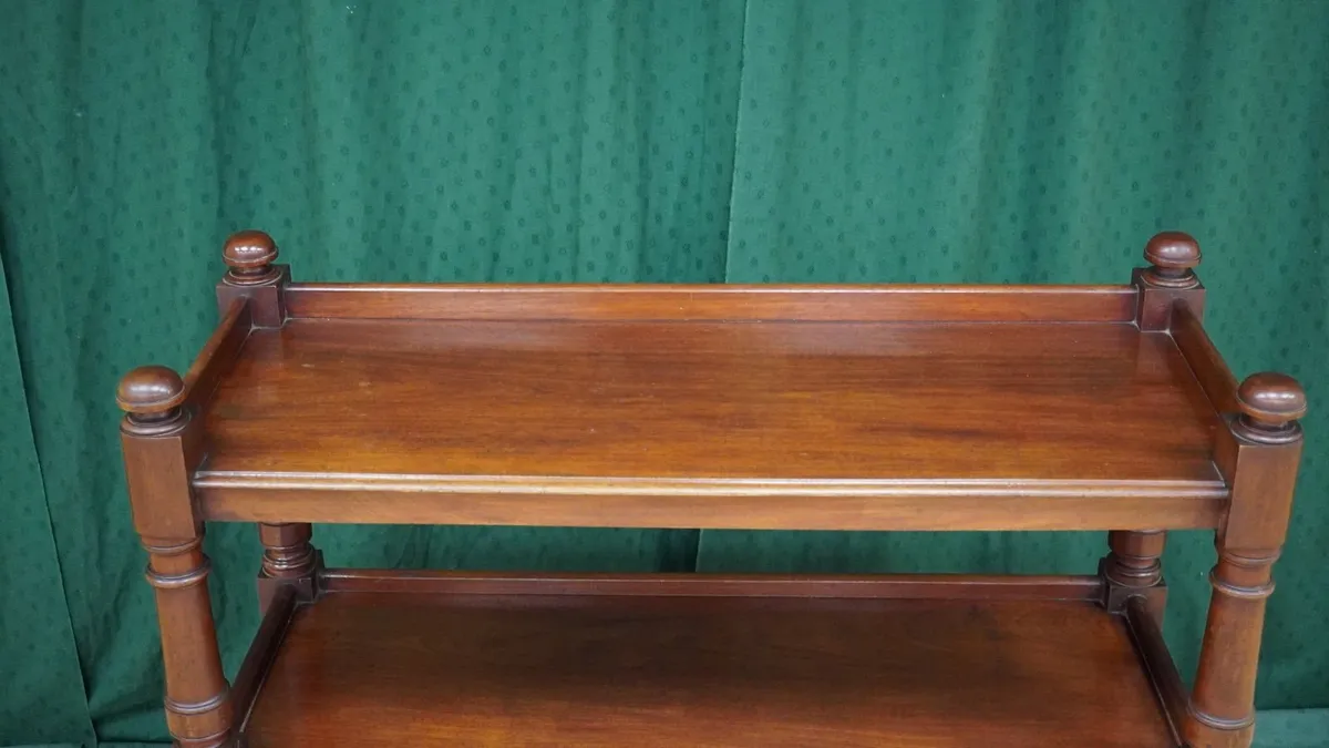 Victorian Mahogany Buffet Server on Castors - Image 3