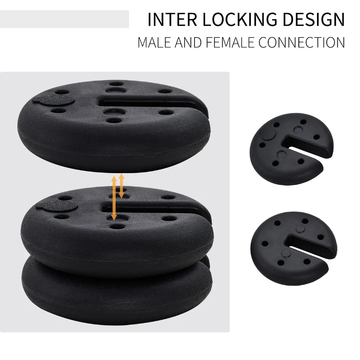 Gazebo Tent Leg Weights. Sand Fillable. Set of 4 - Image 3