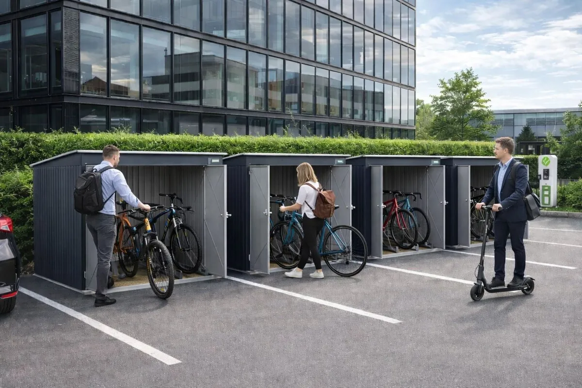 4🚲 6x6 Steel Bike Storage Shed – Holds 4 Bikes | - Image 1