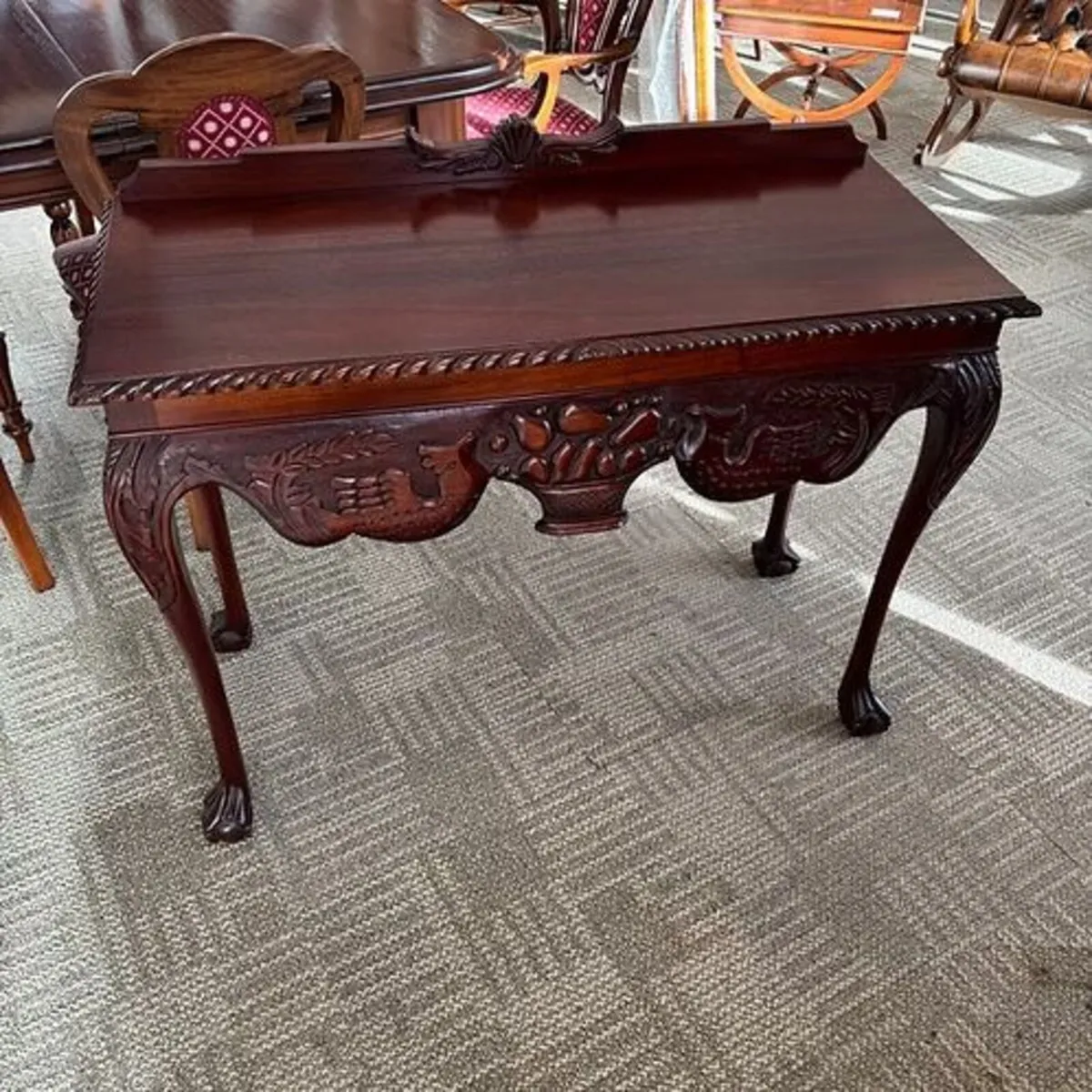 Fabulous mahogany ornate console table