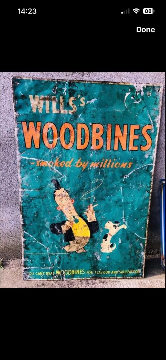 Antique tin sign - Image 2