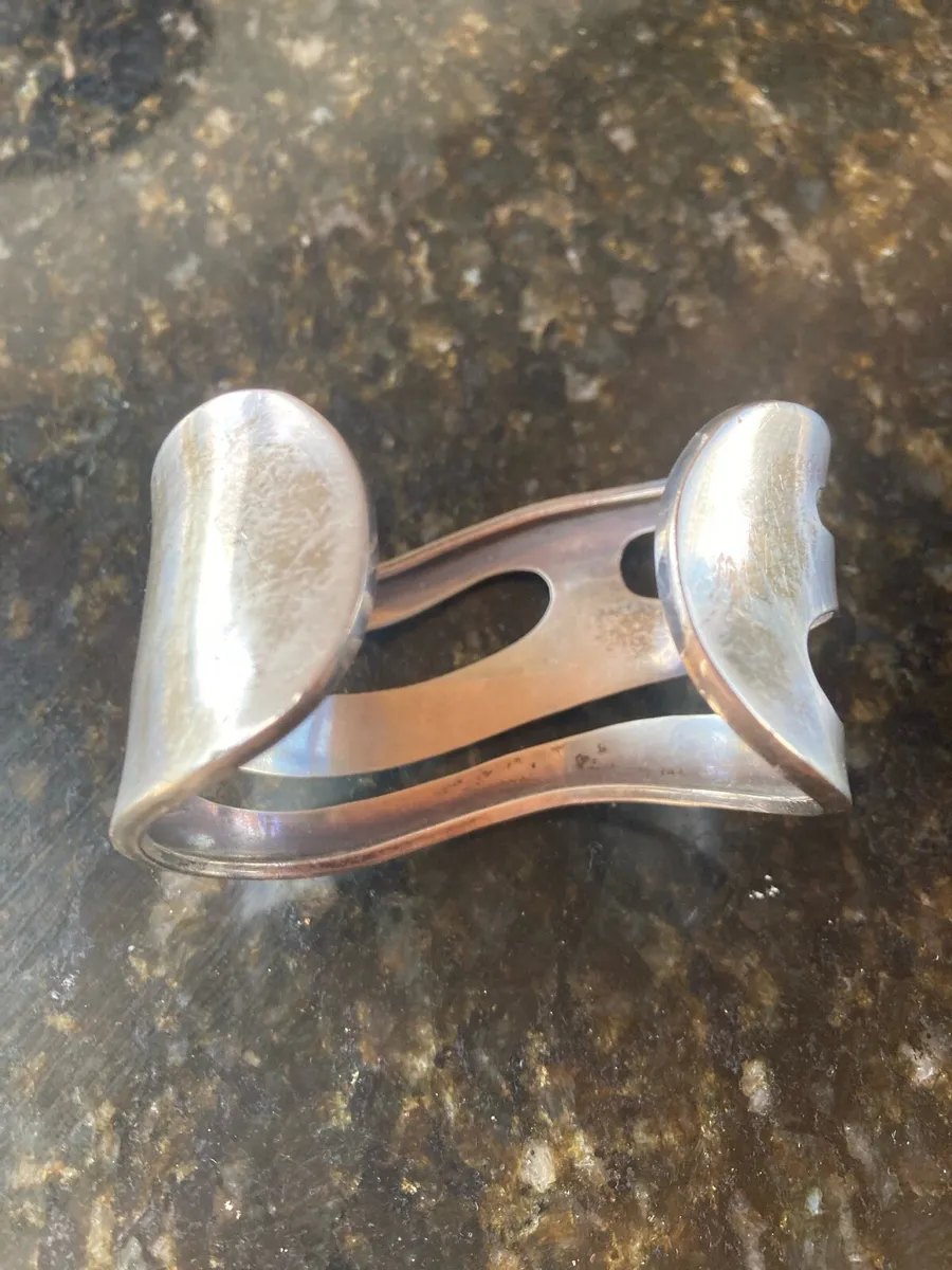 Sterling Silver cuff bangle - Image 4