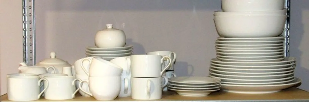 Full Dinner Set Plates, Bowls, Cups, Teapot and Serving Set