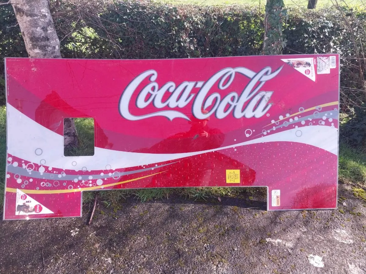 Original Coca Cola perspex Sign - Image 1