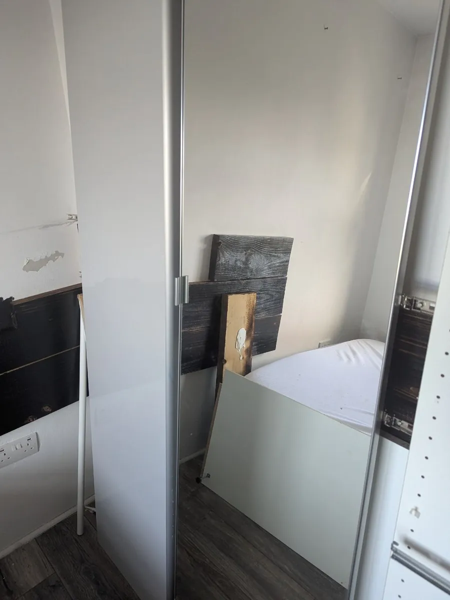 🔥 IKEA PAX Wardrobe – Mirror Doors ,drawe (236cm) - Image 2