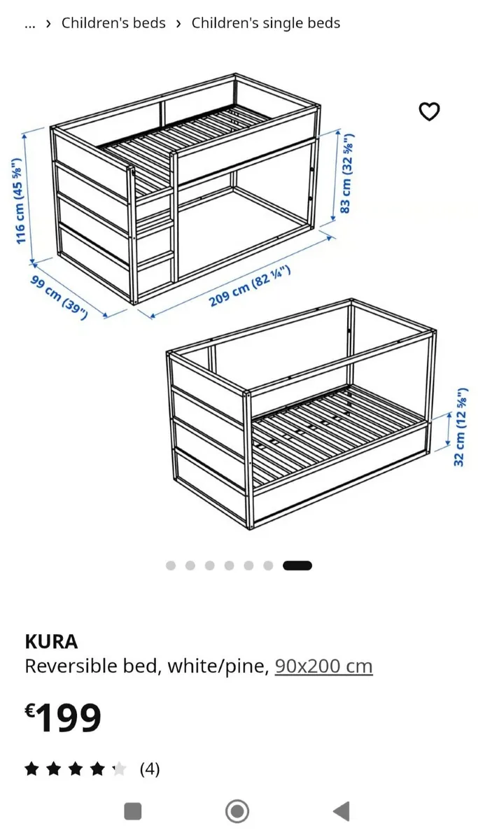 Ikea Kura bed - Image 3