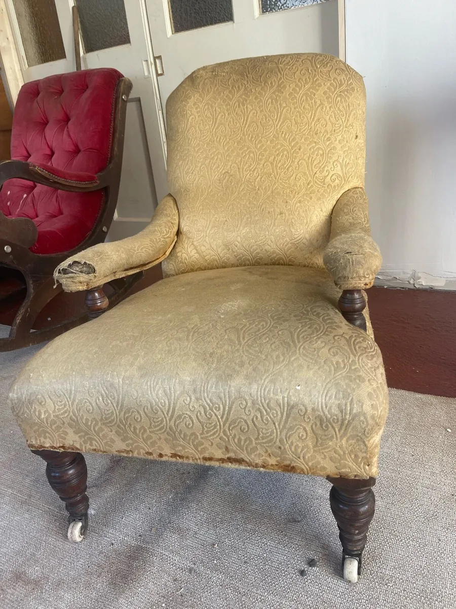 Victorian  era library chair - Image 1
