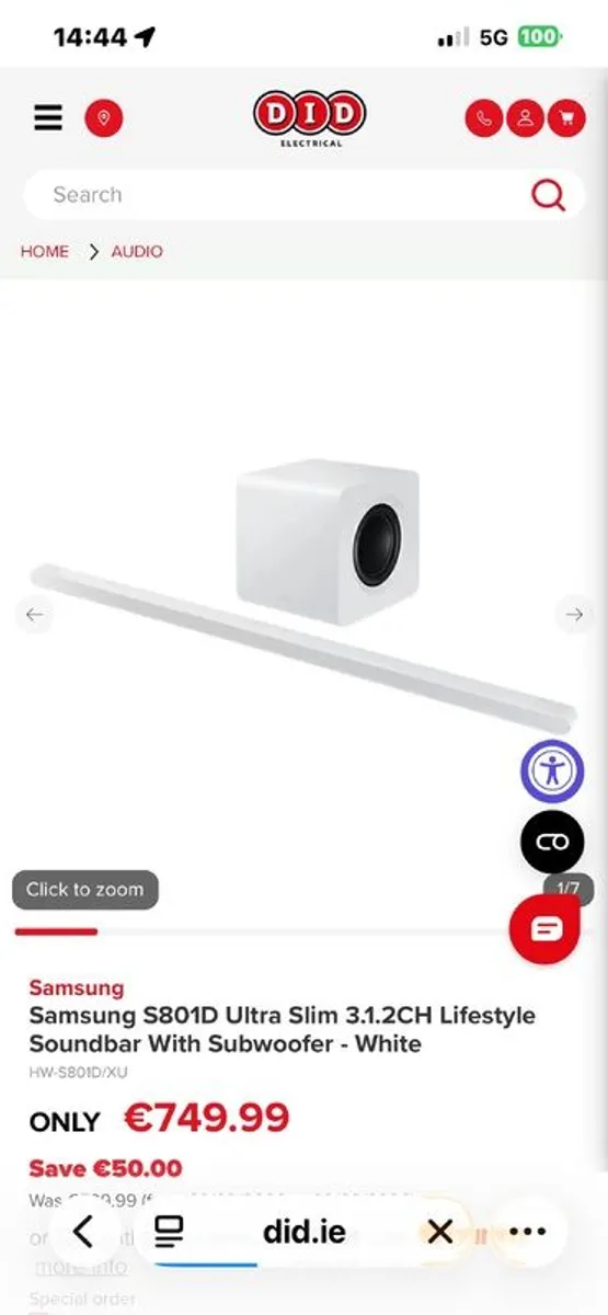 samsung sound bar 801d - Image 4