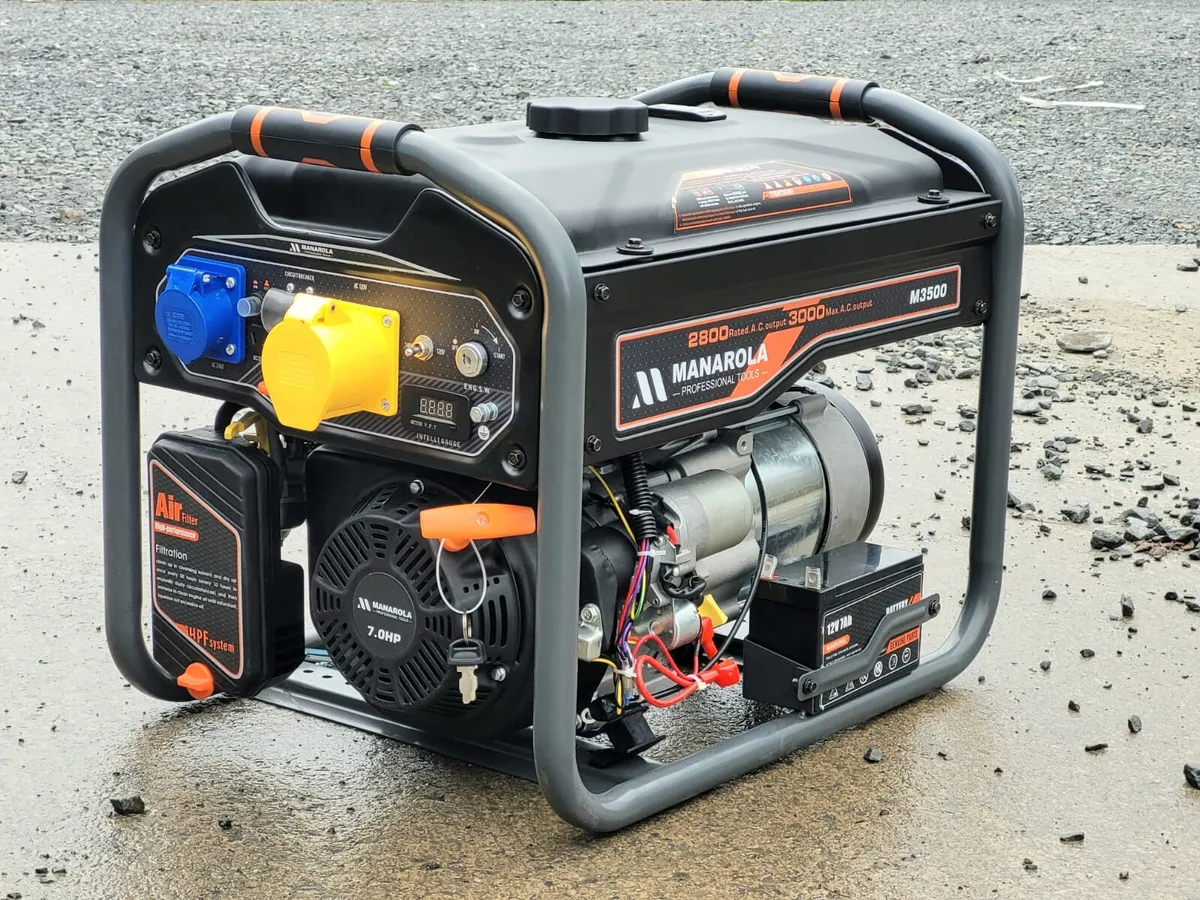 Manarola 3KW 3.5KVA Petrol Key Start Generator - Image 1