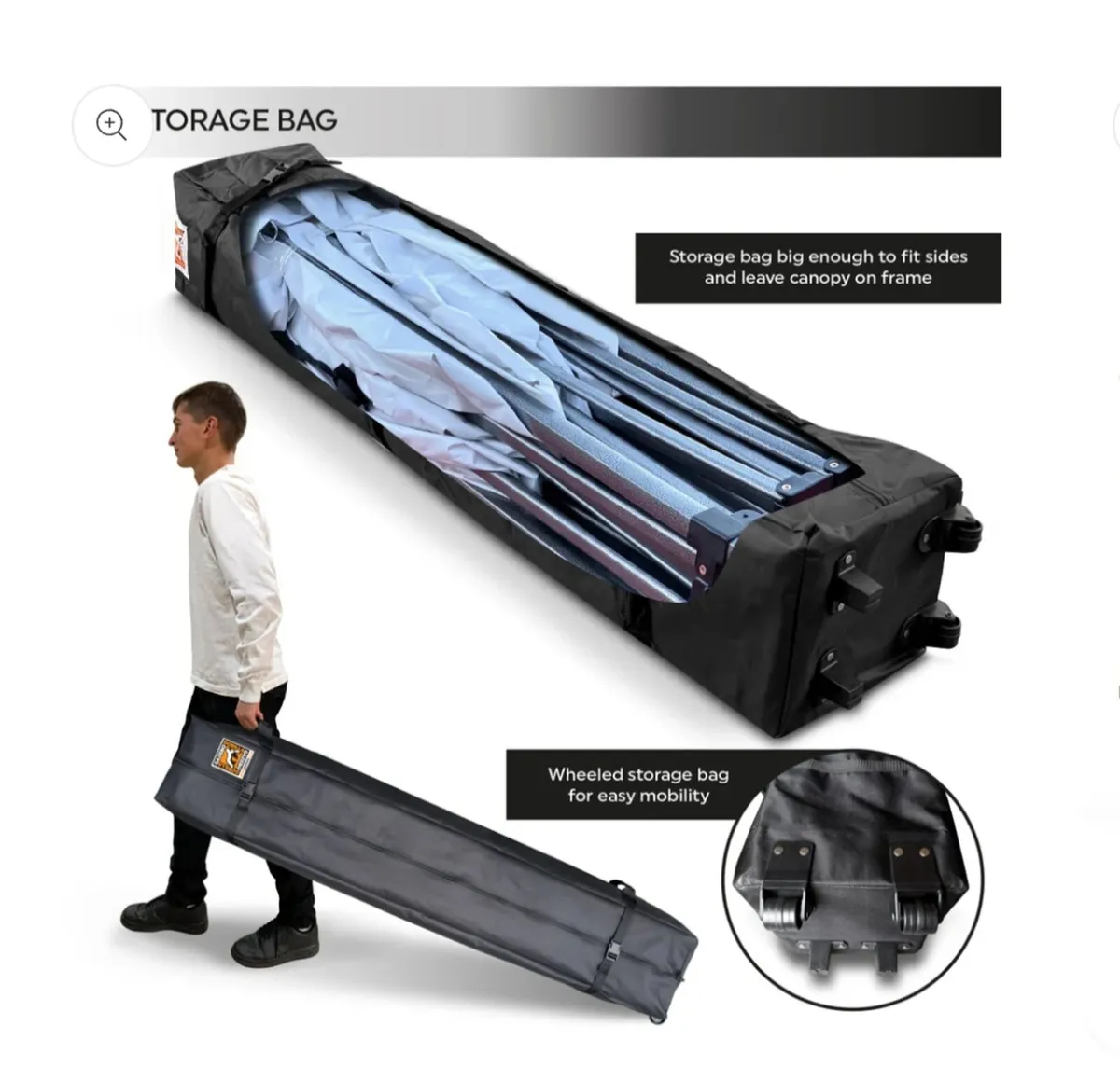 Gorilla Gazebo Pop Up 

3m x 3m

Heavy Duty Blue - Image 4