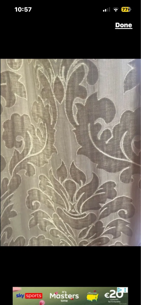 Cream / beige curtains - Image 1