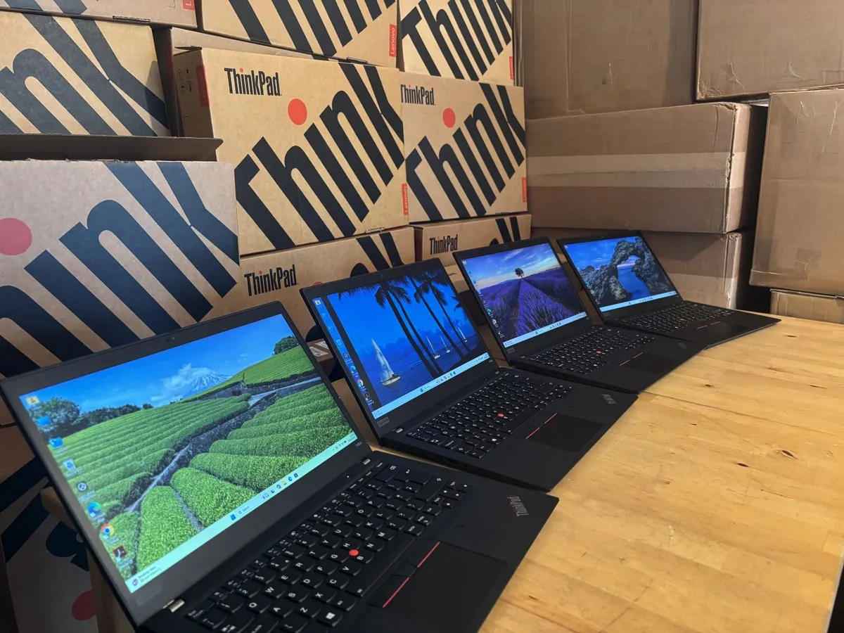 Lenovo T490S Laptops-Quad i5-SSD-Win 11 Pro - Image 1