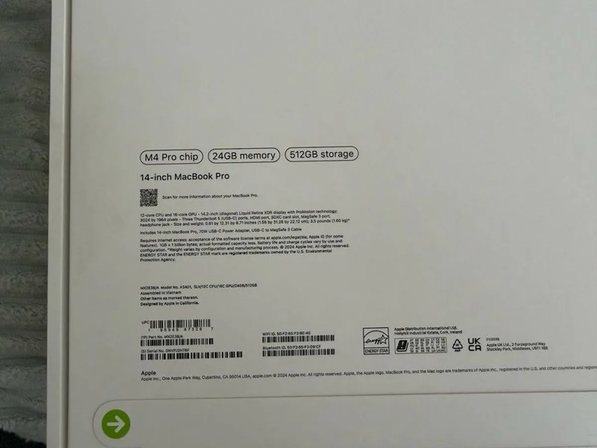 MacBook Pro 14.2 inch 24GB unified memory 512GB SSD - Image 4