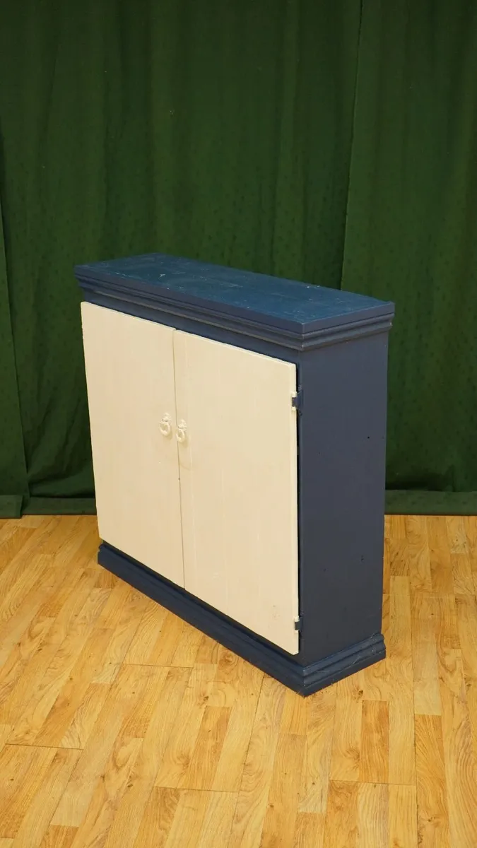 Navy & Cream Cottage Cupboard - Image 4